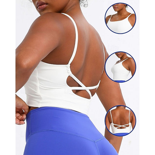 Women's Solid Colored Sports Bra Top Sport Top Sports Bra