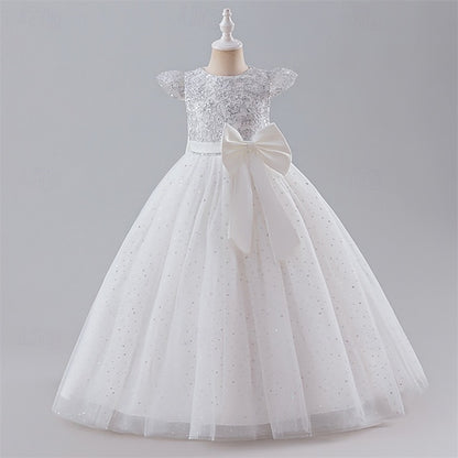 Flower Girls' Dress Kids Party Color Girl Block