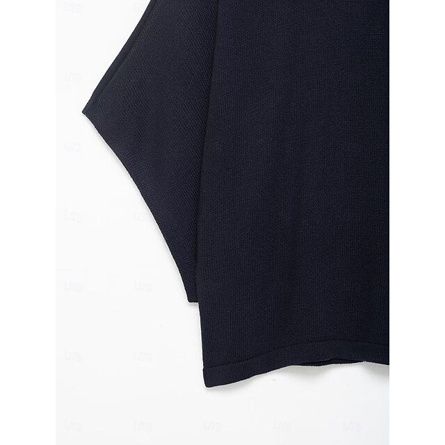Women's Knit Tee Tee Top Solid Color Elegant Stylish Casual