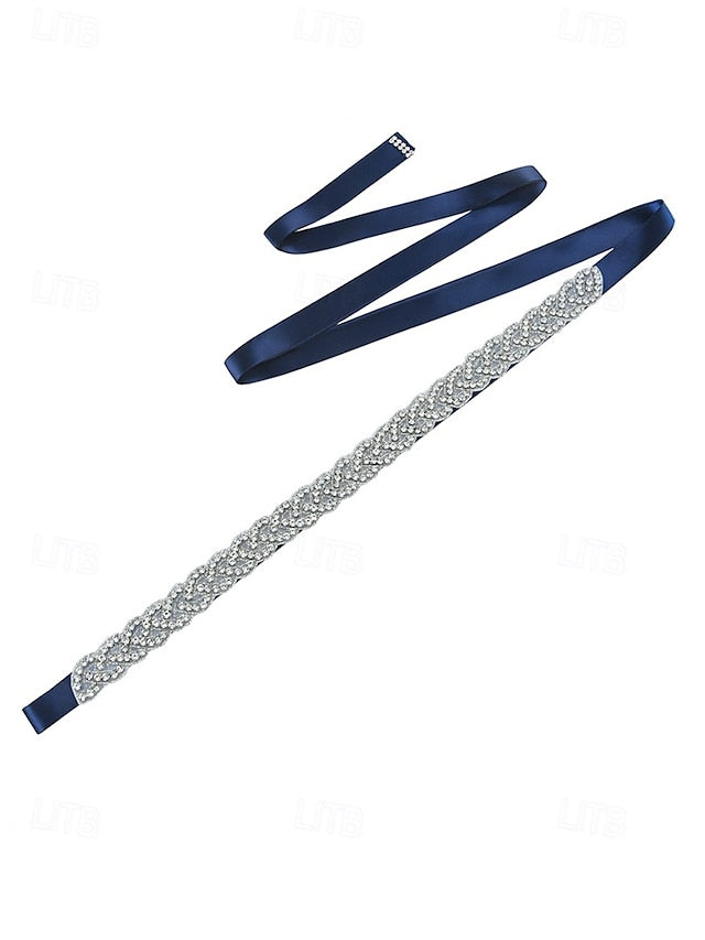 Bridal Waistband Wedding Rhinestone Elegant Crystal