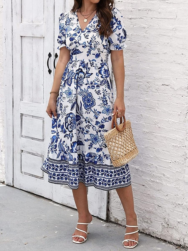 Women's Midi Dress Casual Dress Swing Dress A Line Dress