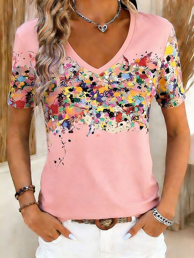 Women's T Shirt Print Floral Graphic Bohemia Vintage