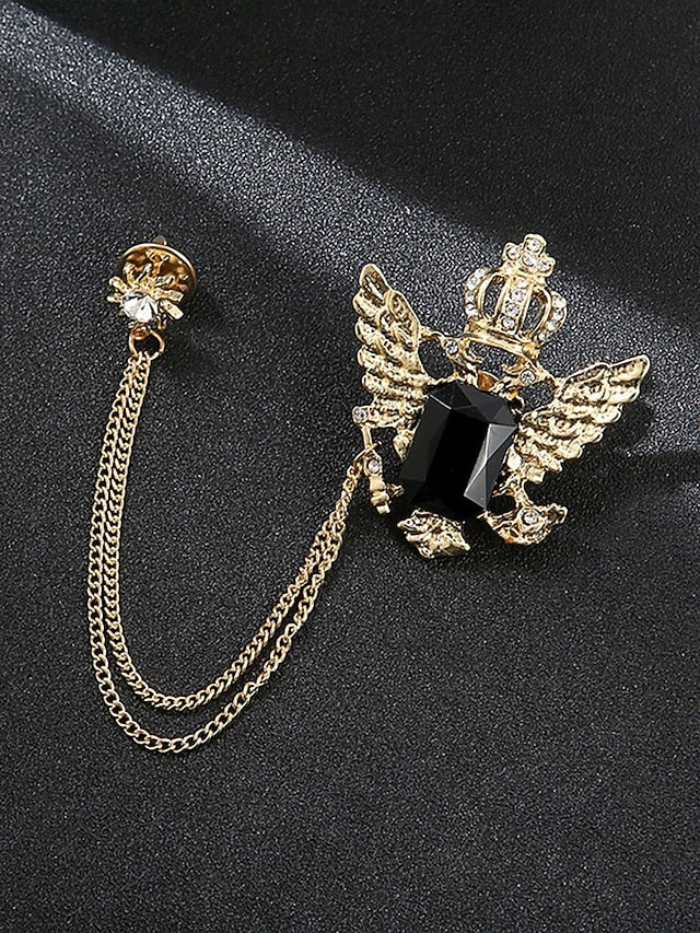 Christmas Men's with Brooch Lapel Deer Pin