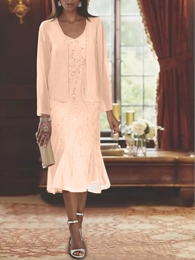 Two of the Formal Piece Bride Wedding Mother Mermaid Dress Beach