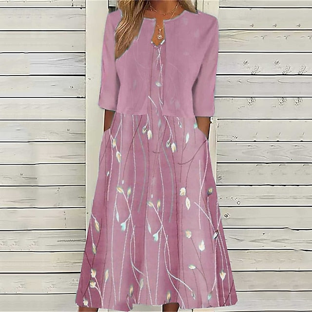 Women's Midi Dress Casual Dress Dress Set Fashion Modern