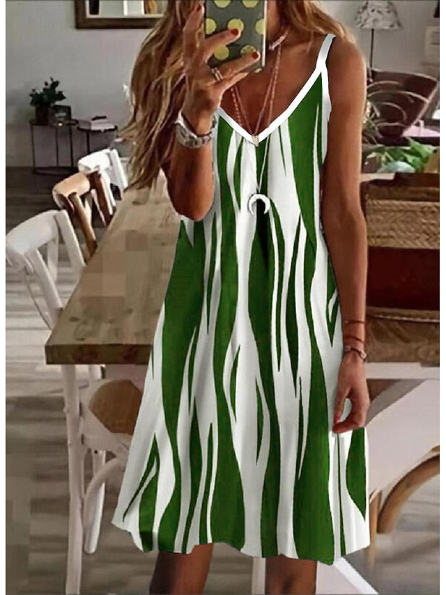 Women's Midi Dress Casual Dress Strap Dress Sundress Summer