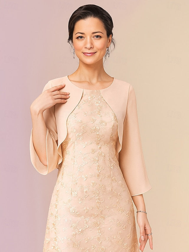 A-Line Ankle Length Party Dress Cocktail Dress Wedding Guest