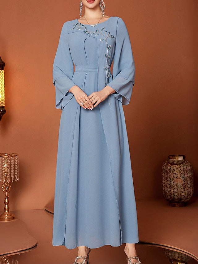 Length Neck A-Line of Elegant V Dress Floor Bride Mother the