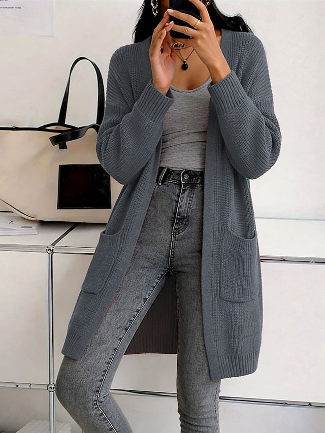 Women's Sweater Cardigan Fashion Streetwear Casual Pure