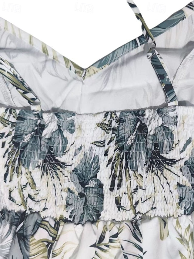 Women's Midi Dress Floral Dress Summer Dress Slip Dress