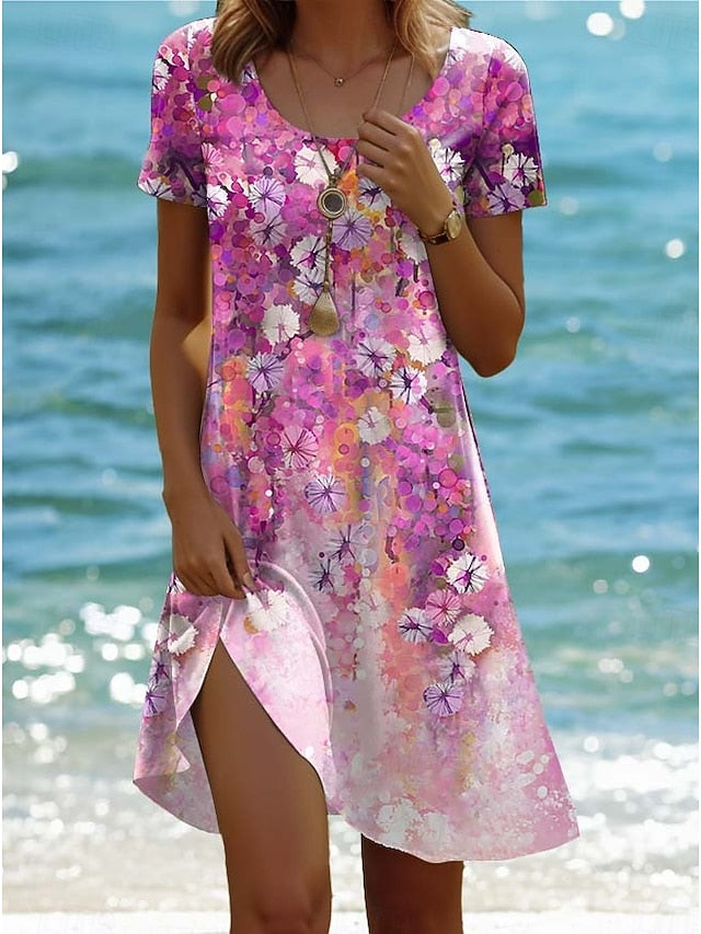 Women's Mini Dress Casual Dress Bohemia Vacation Tropical