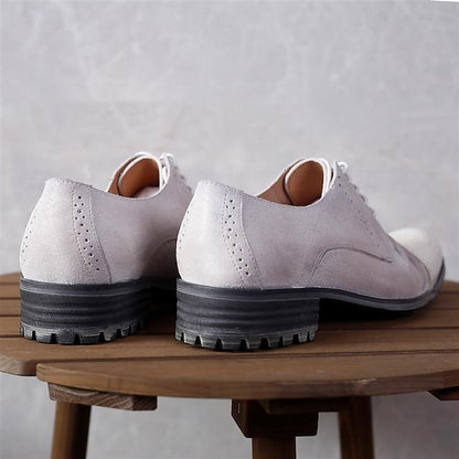 Vintage Shoes Genuine Brogue Oxford Leather Men's