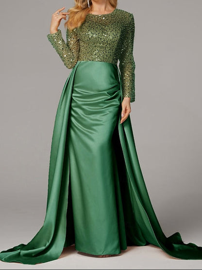 Mermaid Evening Dress Floor Carnival Elegant Masquerade Gown