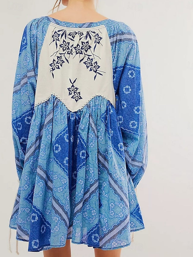 Women's Mini Dress Casual Dress Boho Dress Ethnic Casual