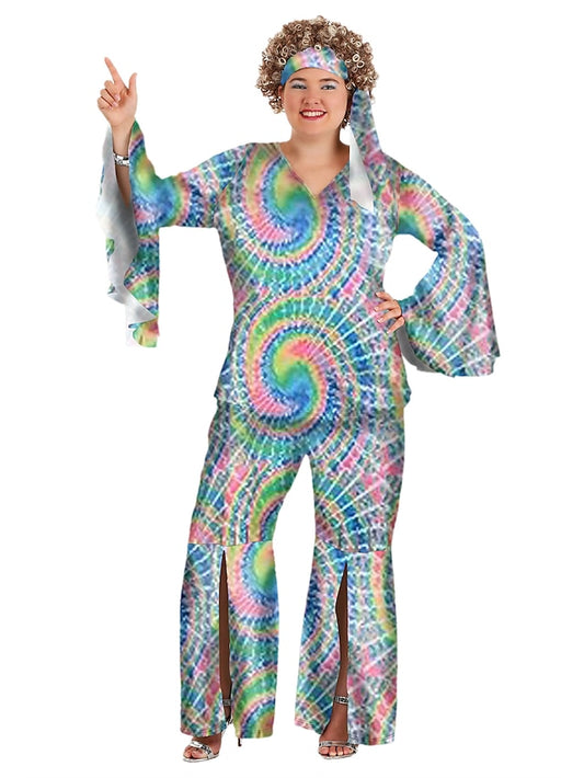 1960s Hippie 1970s Blouse / Shirt Outfits Headband Plus Size