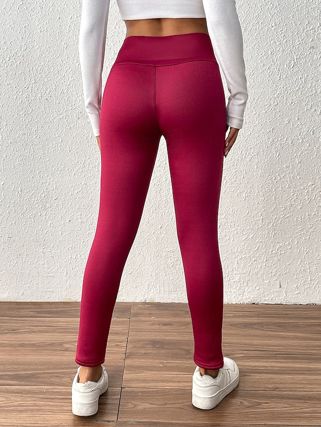 Women's Fleece Pants Leggings Vacation Fashion Streetwear