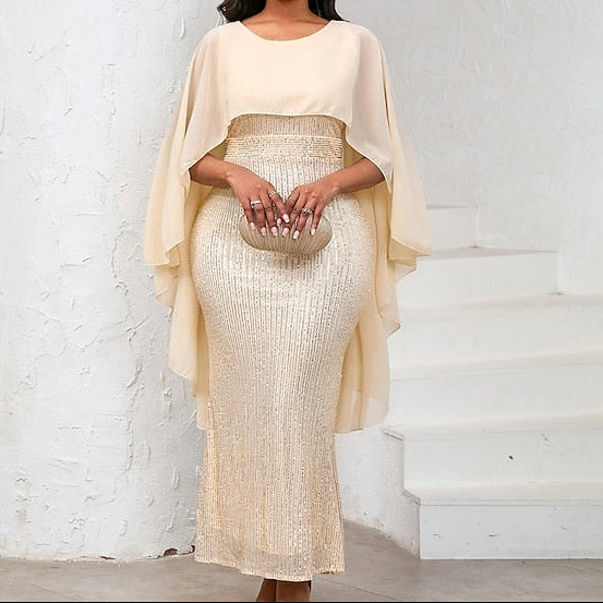 of the Length Mother Elegant Crew Floor Bride Neck Dress