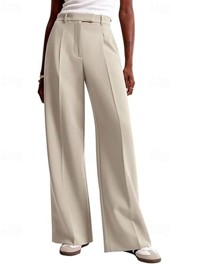 Women's Wide Leg Dress Pants Fashion Work Full Length