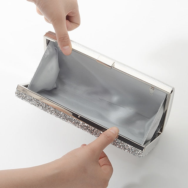 Glitter Clutch Women's Silver