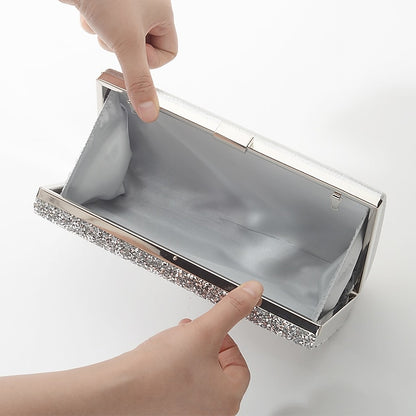 Glitter Clutch Women's Silver