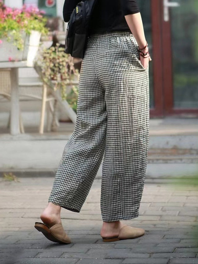 Women's Wide Leg Pants Trousers Vacation Streetwear Simple