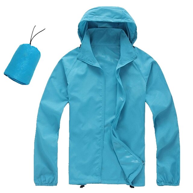 Women's Men's Waterproof Hiking Raincoat UPF 50+ UV