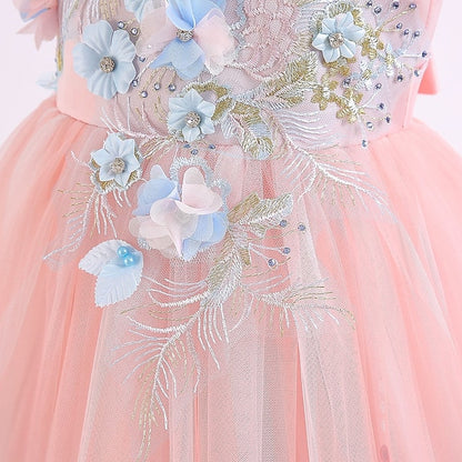 Dress Party Girls' Kids Girl Flower