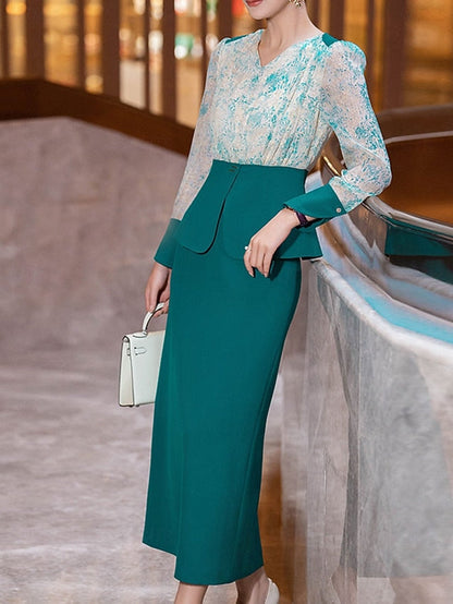 Piece Bride of the Two Sets Formal Dress Elegant Mother