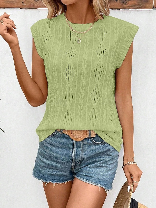 Women's Camisole Tank Top Plain Basic Modern Sleeveless