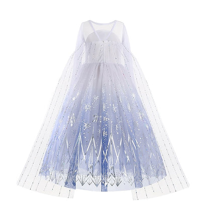 Dress Fairytale Flower Frozen Princess Girl Vacation Elsa