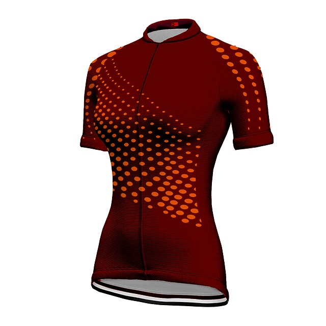Women's Cycling Jersey Polka Dot Patterned Short Sleeve