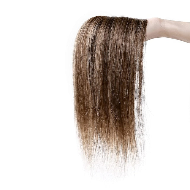 6 Inch 100% Remy Human Hair Silk Base Top Hairpiece for Women