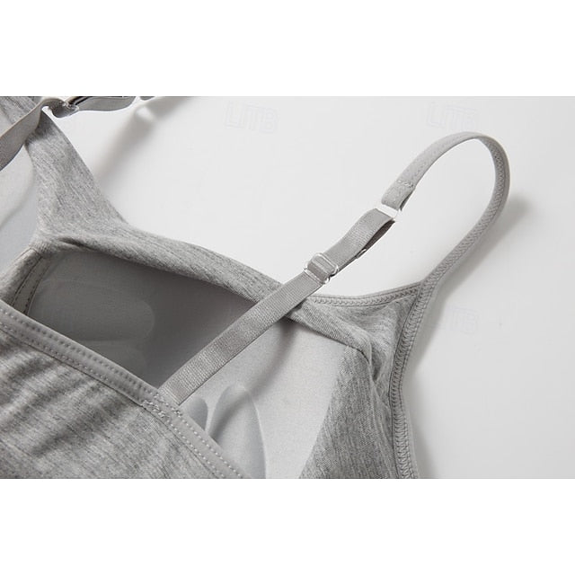 Women's Camisole Tank Top Plain Basic Sleeveless U Neck
