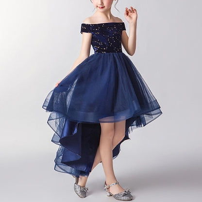 Sleeveless Kids Performance Girls' Dress Party Color Solid