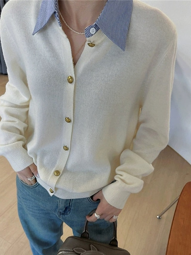 Women's Sweater Cardigan Fashion Streetwear Daily Solid