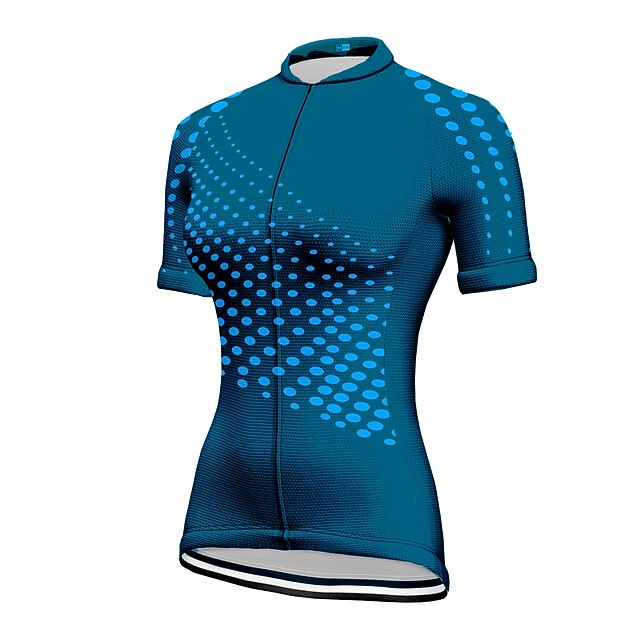 Women's Cycling Jersey Polka Dot Patterned Short Sleeve