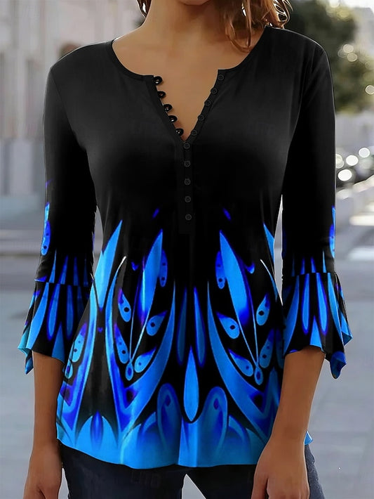 Women's T-Shirt  Graphic Abstract Elegant Vintage Stylish