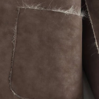 Fur Pocket Warm Coat Women's Comfortable Faux Buttons