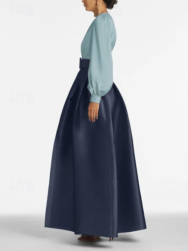 Evening Floor Split Formal A-Line Guest Wedding High Gown Dress