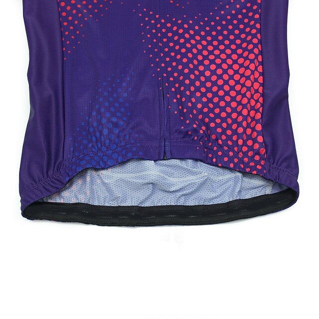 Women's Cycling Jersey Polka Dot Long Sleeve Bike Jersey