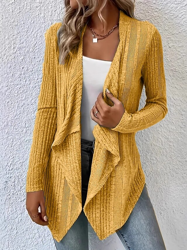 Women's Blouse Plain Stylish Classic Modern Long Sleeve