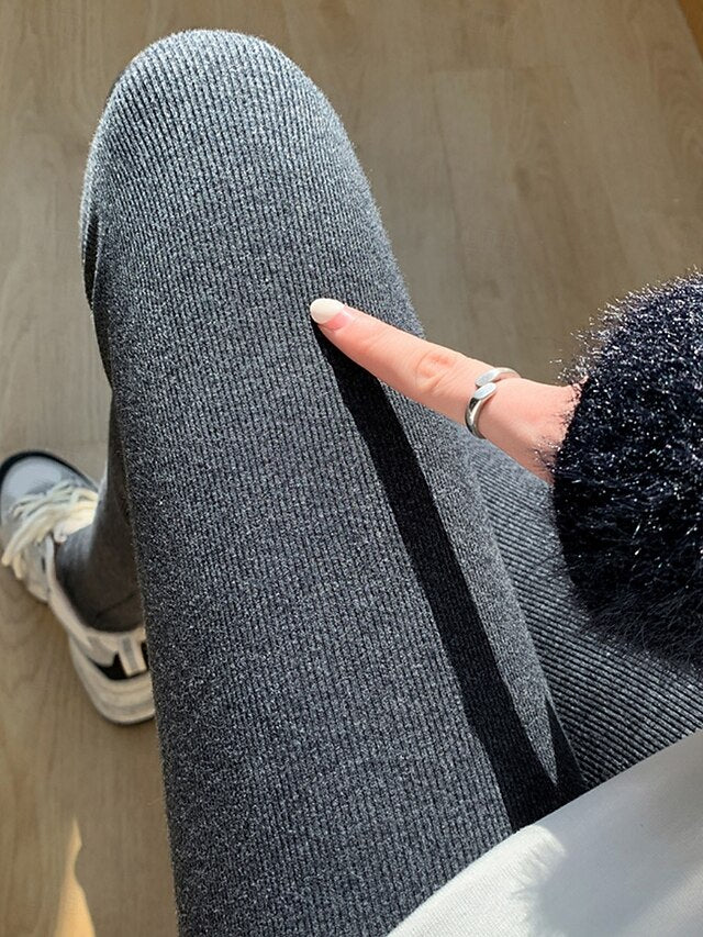 Women's Fleece Lined Leggings Fleece Pants Leggings Fashion