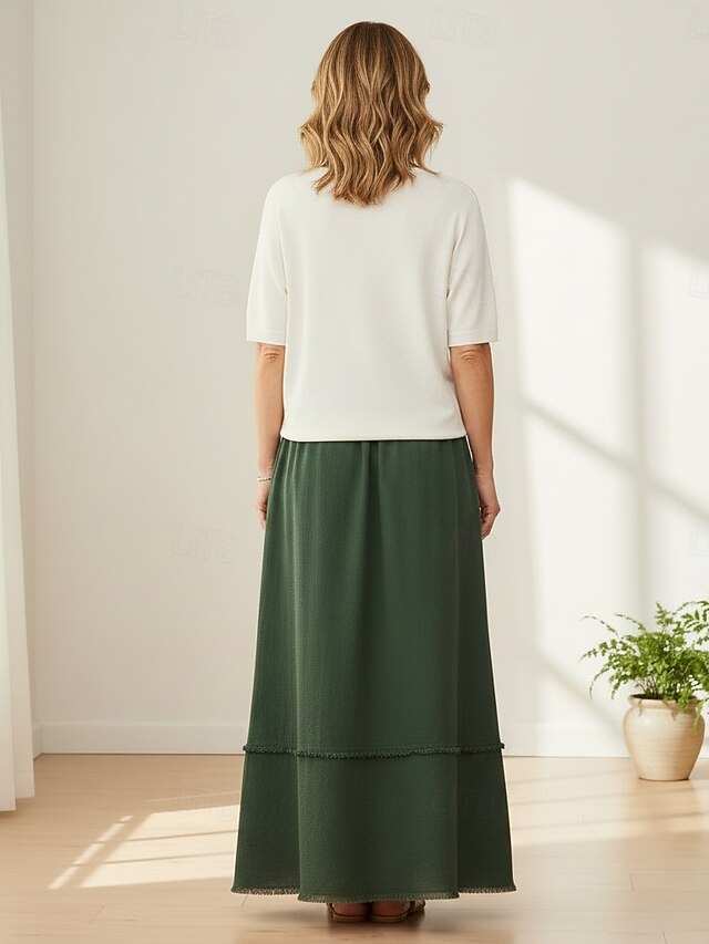 70% Linen Women's Linen Skirts Cotton Linen Skirts Casual