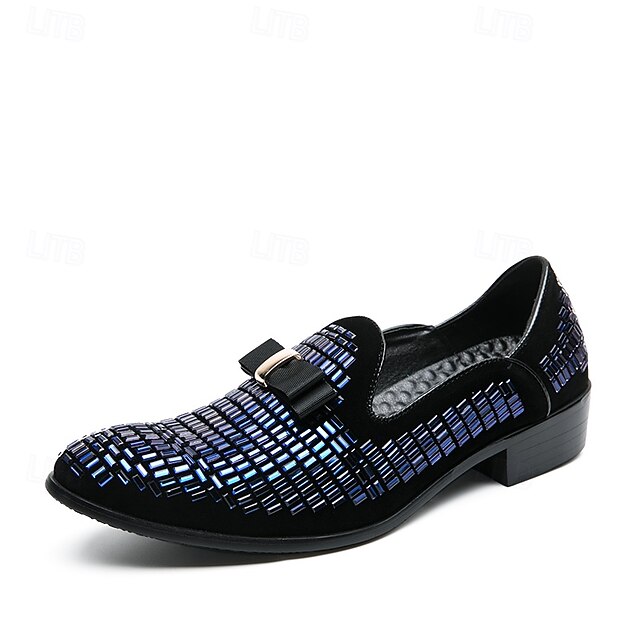 Loafers Monk Woven Elegant Strap – Prom and Silver Men's