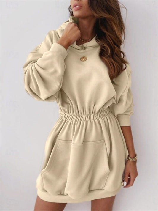 Women's Mini Dress Hoodie Dress Casual Dress Fashion Modern