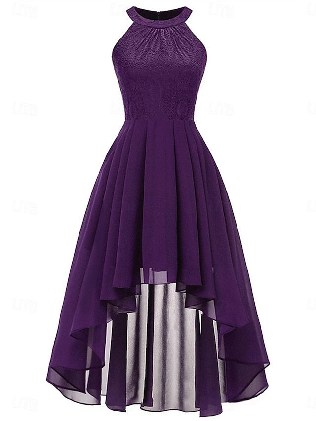 Women's Midi Dress Chiffon Dress A Line Dress Elegant