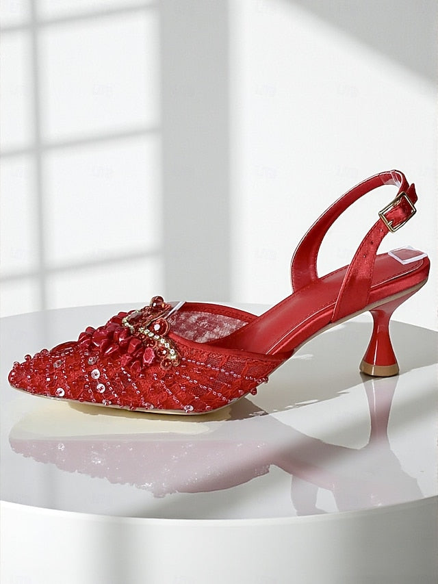 Green Women's Set Rhinestone Clutch Heel Bag and - Shoes