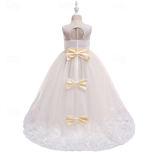 Princess Kid's Girl Girls' Flower Dress