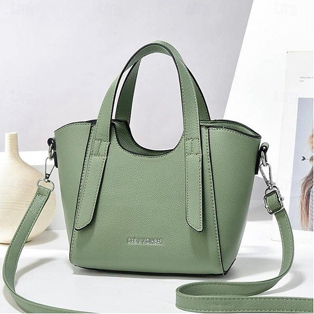 Casual PU Handbag Durable Earth Daily Leather Women's