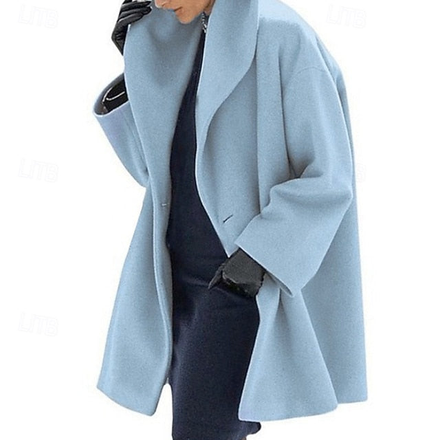 Faux Warm Women's Buttons Comfortable Fur Furs Coat